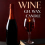Vela de cera de gel con forma de copa de vino
