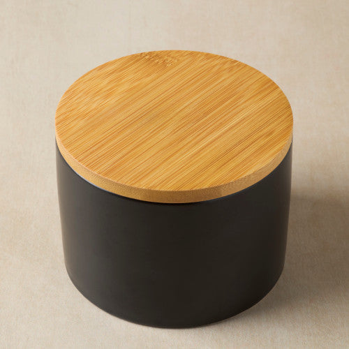 Black Ceramic Candle Jar - 16 oz - Zoom Media 6