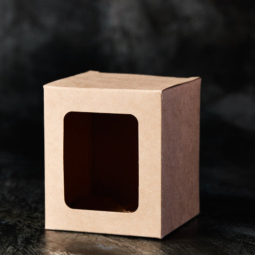 Kraft Candle Box with Window for 10 oz Tumbler - Zoom Media 2