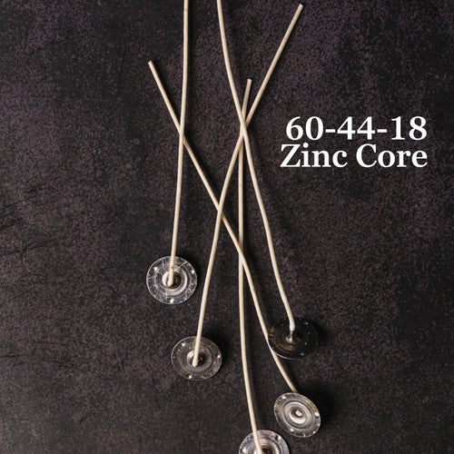 60-44-18 Zinc Core 6" Pre-Tabbed Wick - Zoom Media 1