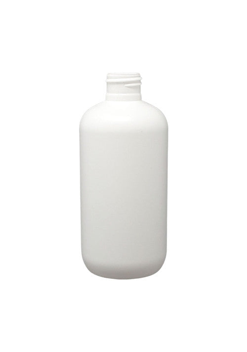 PET Boston Round Bottle - White - 8 oz. - Zoom Media 1