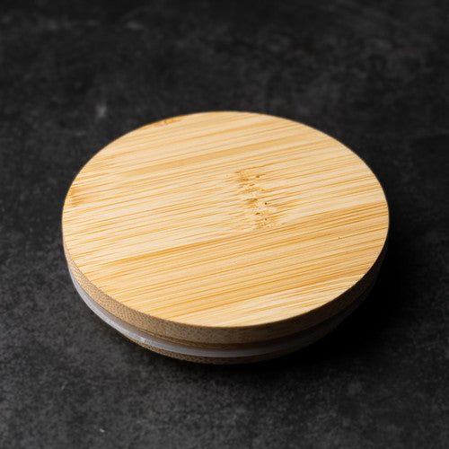 Bamboo Lid - 10 oz Tumbler Jar - Zoom Media 1