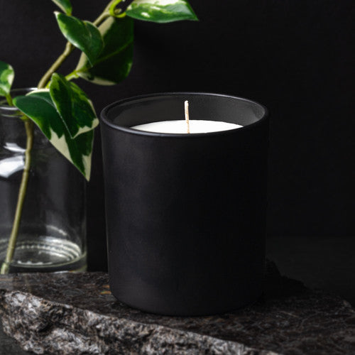 Black Matte Straight-Sided Tumbler Jar - 10 oz - Zoom Media 1