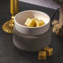 Grey Texture Candle Warmer and Dish - Zoom Thumbnail Media 1