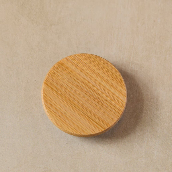 Bamboo Lid - Massage Candle Beaker - Zoom Media 1