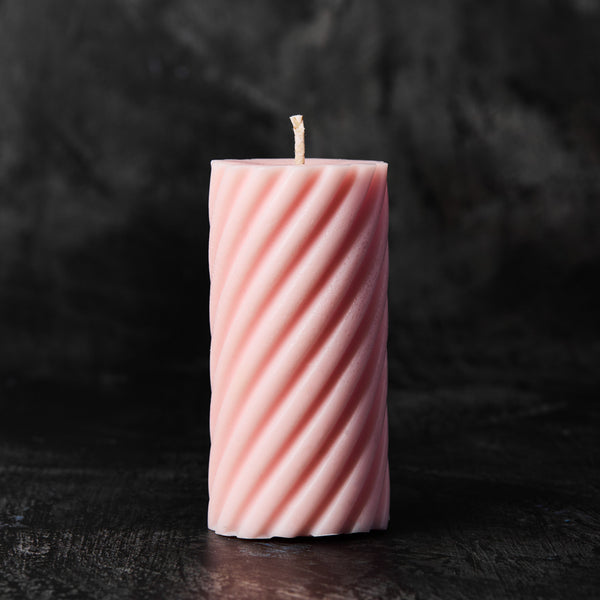 Spiral Cylinder Silicone Candle Mold - Zoom Media 1