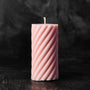 Spiral Cylinder Silicone Candle Mold - Zoom Thumbnail Media 1