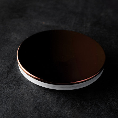 Metallic Slim Candle Jar Lid - Rose Gold - Zoom Media 1