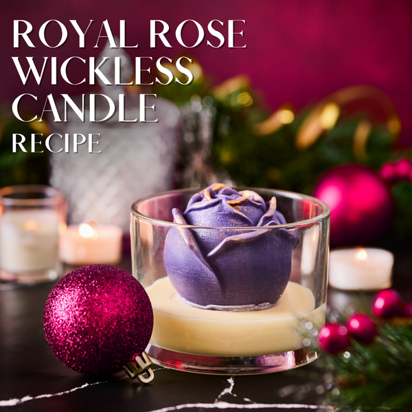 Royal Rose Wickless Candle