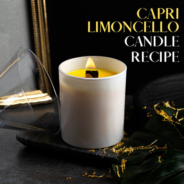 Receta de vela de limoncello Capri