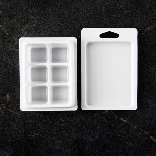 Wax Melt Clamshell Molds - White - Zoom Media 2