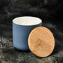 Teal Grey Ceramic Candle Jar - 12 oz - Zoom Thumbnail Media 3