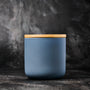 Teal Grey Ceramic Candle Jar - 12 oz - Zoom Thumbnail Media 4