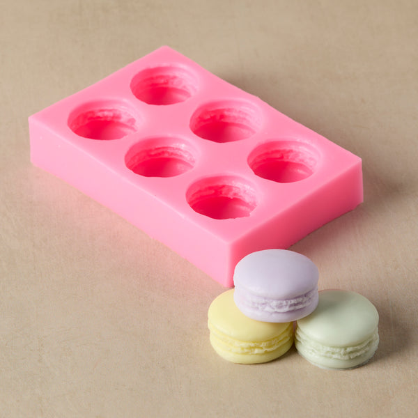 Silicone 6 Cavity Macaron Mold - Zoom Media 1