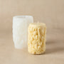 Textured Floral Pillar Silicone Mold - Zoom Thumbnail Media 1