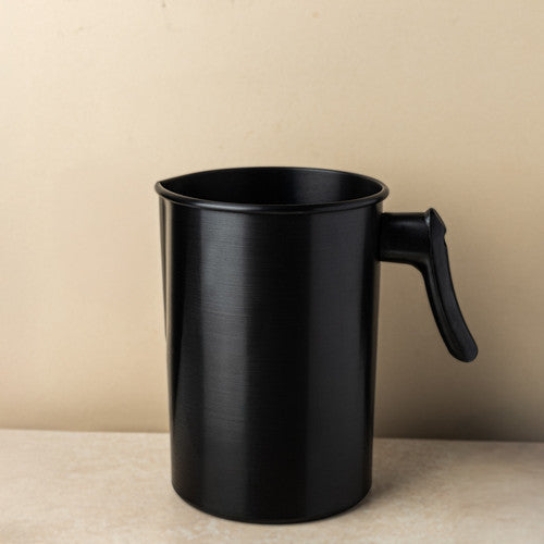 Black Metal Pouring Pitcher - 4 lb - Zoom Media 1