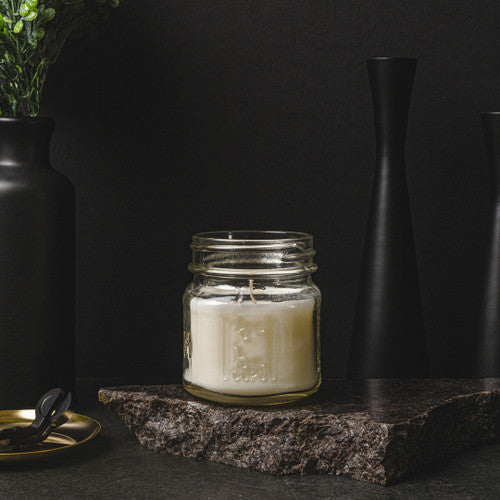 Square Mason Jar - 8 oz - Zoom Media 1