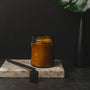 Amber Straight Sided Jar - 9 oz - Zoom Thumbnail Media 1