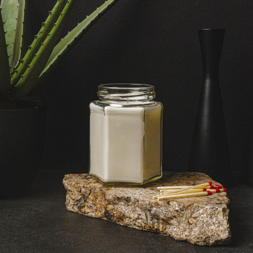 Hexagon Jars - 9 oz - Zoom Media 1