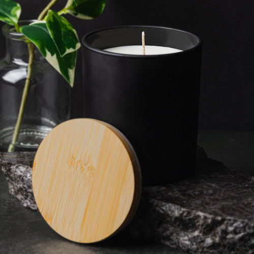 Black Matte Straight-Sided Tumbler Jar - 10 oz - Zoom Media 2
