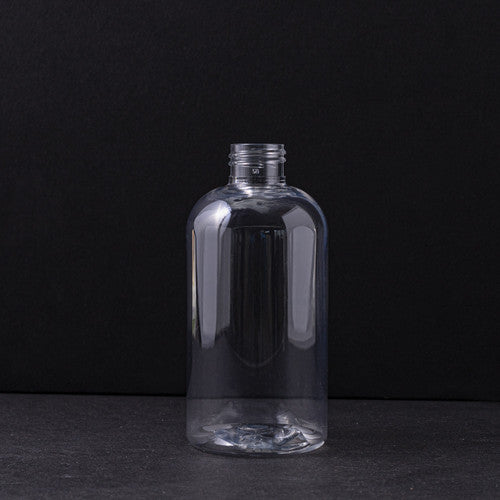 PET Boston Round Bottle - Clear - 8 oz. - Zoom Media 1