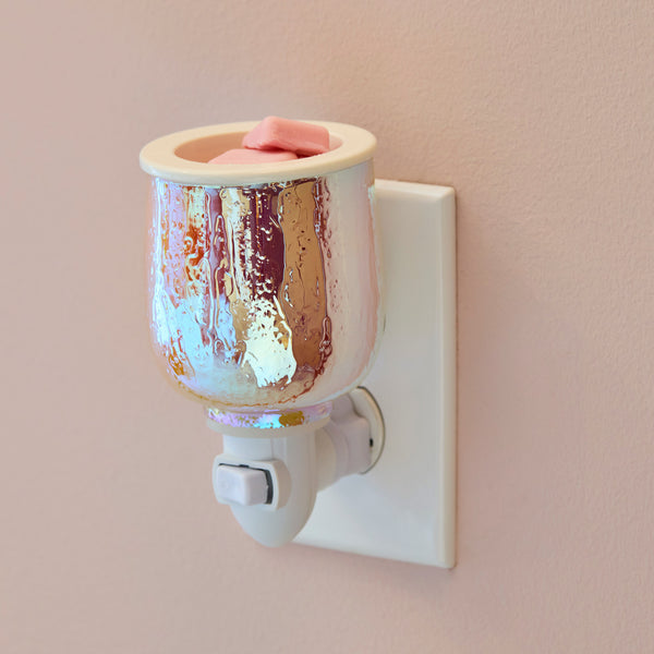Iridescent Glow Pluggable Fragrance Warmer - Zoom Media 1