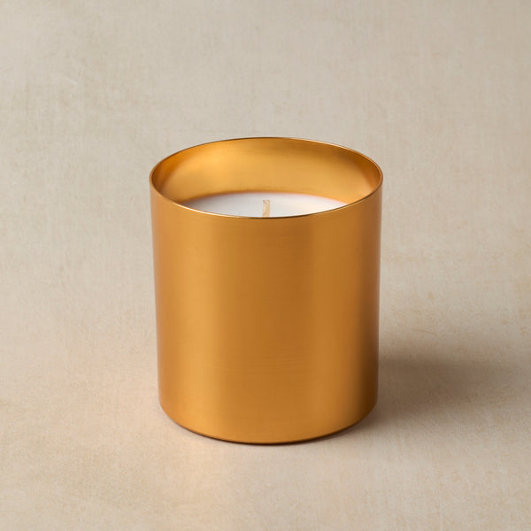 Aluminum Candle Holder - Gold - Zoom Media 1