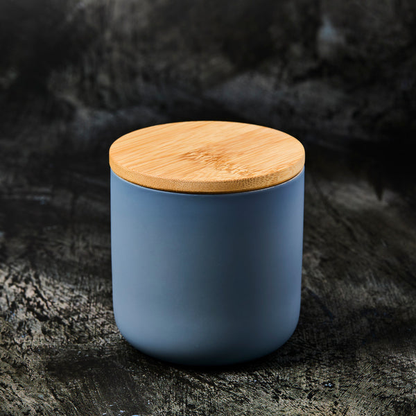 Bamboo Lid - 12 oz Ceramic Jar - Zoom Media 5